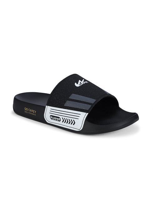 SL-438 Black Men's Slippers